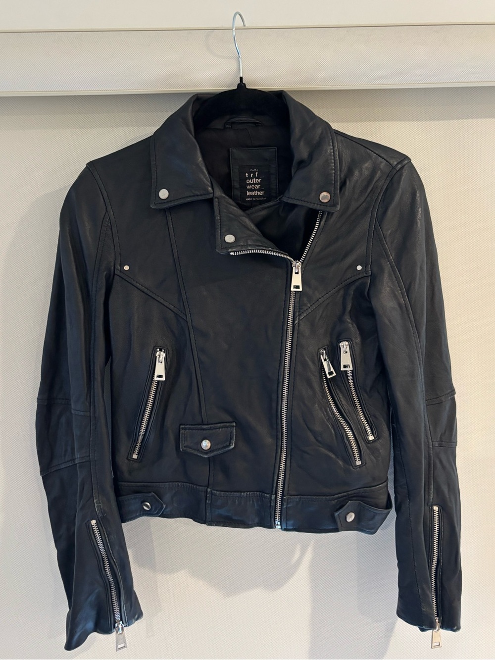 Zara TRF Leather Jacket • Size Small